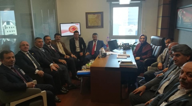Milletvekili Hülya Nergis Kayseri’den gelen Ziraat Odaları Başkanları ile görüştü
