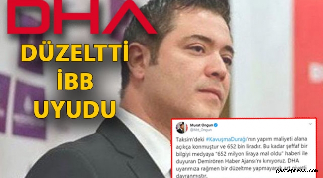 DHA düzeltti, İBB uyudu