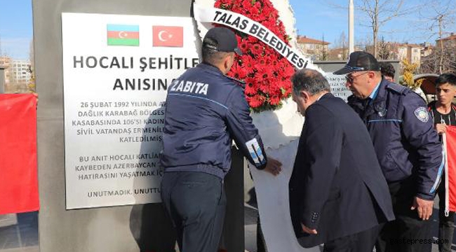 Hocalı katliamında ölenler bugün Talas'ta anıldı!