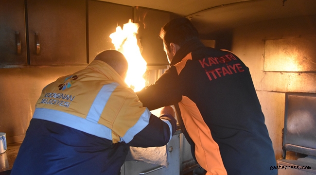 Kayseri Kocasinan Belediyesi Çalışanlarından Nefes Kesen Yangın tatbikatı!