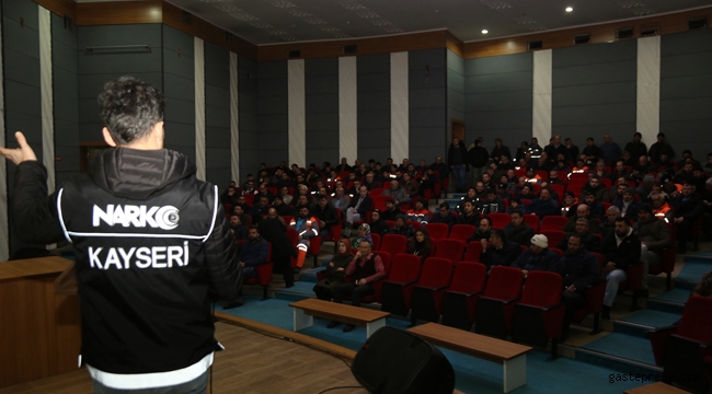 Kayseri Melikgazi Belediye Çalışanlara Bağımlılık Yapan Zararlı Maddeler Anlatıldı!