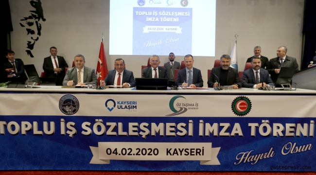 Kayseri  Ulaşım A.Ş'de Toplu Sözleşme Sevinci