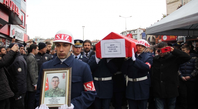 Şehit Er Özgür Çelik, Kayseri'de son yolculuğuna uğurlandı