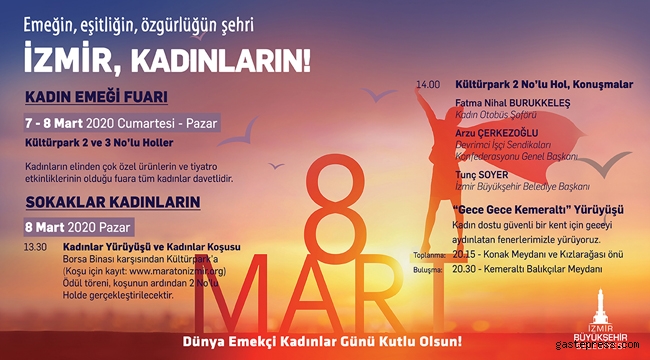 8 Mart'da İzmir'de kadınlar sokağa çıkıyor!