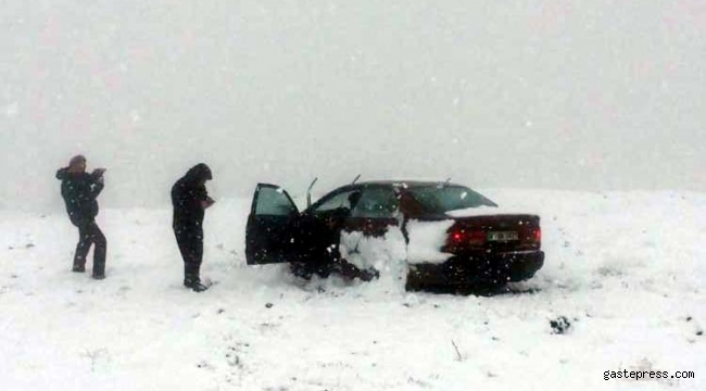 Ali Dağı'nda mahsur kalan sürücüyü AFAD kurtardı