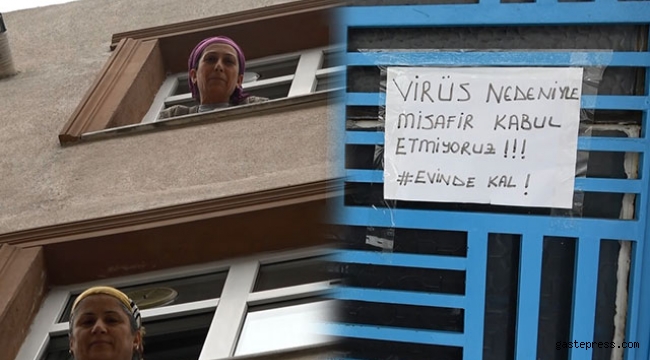 Apartman sakinlerinin virüs tedbiri; misafir kabul etmiyorlar