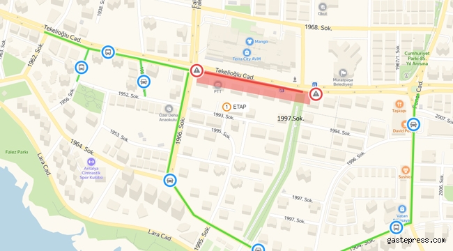 Dikkat! Antalya'da Tekelioğlu Caddesi 10 günlüğüne kapanıyor!
