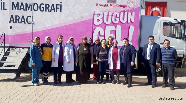 Gezici Kanser Tarama Tırı Kayseri Sarıoğlan’da!