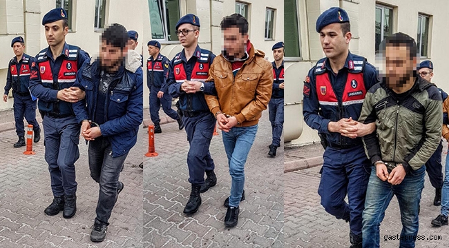 Kayseri'de, 5 HTŞ şüphelisi adliyede