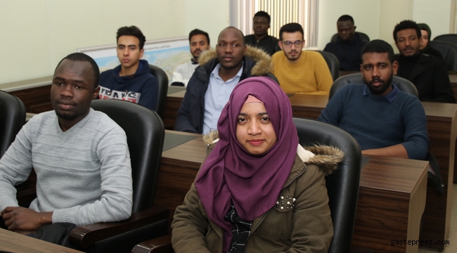 Kayseri Hacılar'da Yabancı Öğrenciler Başkan Özdoğan'ı Ziyaret Etti!