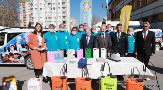  Kayseri Kocasinan'da Her Alanda İlaçlama, Hijyen ve Dezenfekte Seferberliği