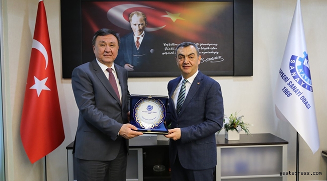 Kırgız Büyükelçiden, KAYSO'ya ziyaret