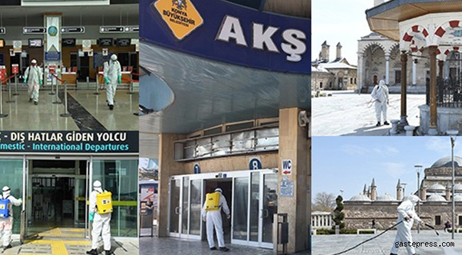Konya Büyükşehir Koronavirüsle Mücadeleyi Etkin Şekilde Sürdürüyor!