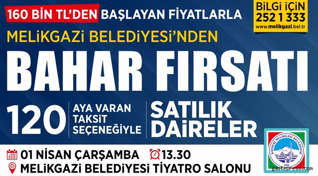 Melikgazi Ev Sahibi Olmaya Sayılı Günler Kaldı!