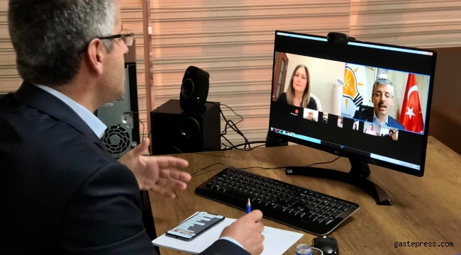 AK Parti İl Başkanlığı olağan yönetim kurulu toplantısı Telekonferans üzerinden yapıldı.