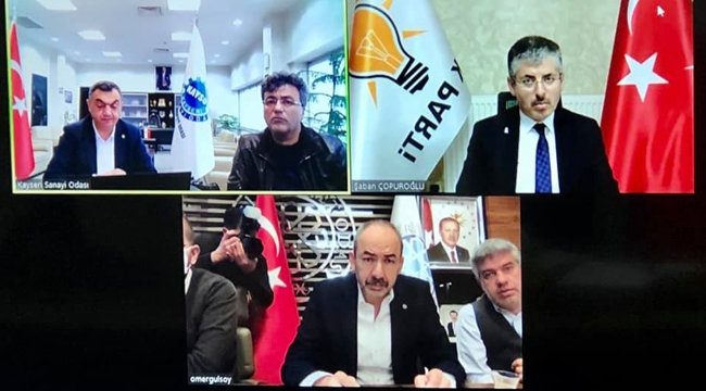 AK Parti Kayseri İl Başkanı Şaban Çopuroğlu, oda başkanlarını dinledi!