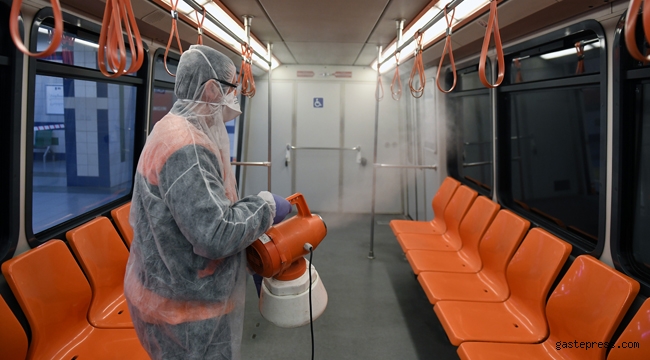 Başkent'te Metro ve Ankaray'da Kesintisiz Hijyen!