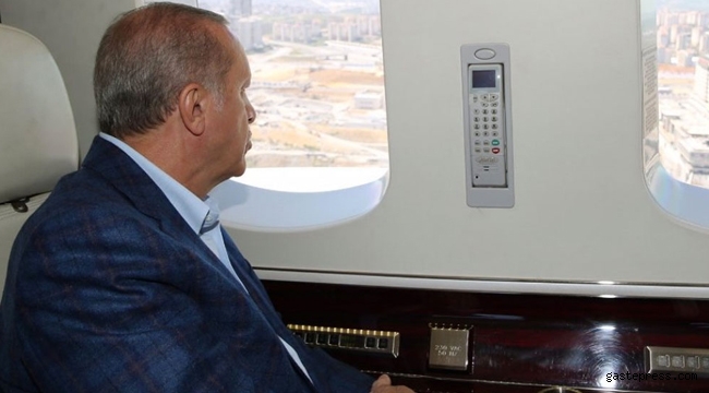 Cumhurbaşkanı Tayyip Erdoğan İstanbul'daki hastane inşaatlarını havadan inceledi!