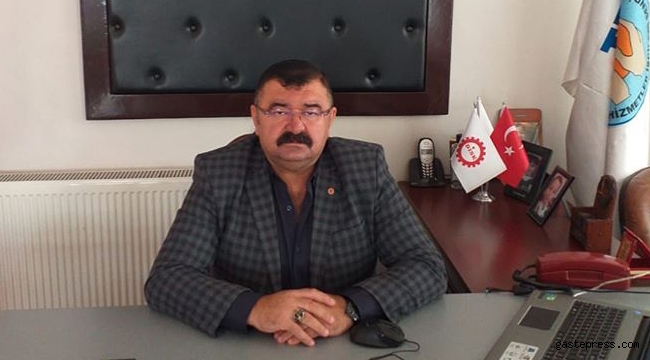 Disk Kayseri Bölge Temsilcisi Cumali Sağlam, ücretsiz izin dayatmasına ve sefalet ödeneğine hayır dedi.