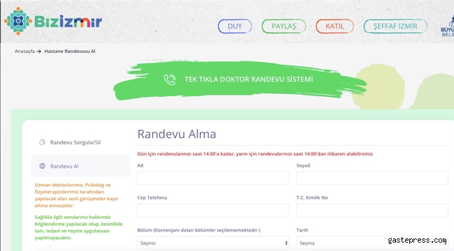 İzmir'de doktor danışma hattı devrede!