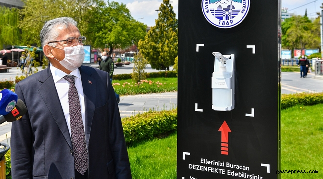 Kayseri Büyükşehir Dezenfektan ve Maske Üreten Bir Belediye!