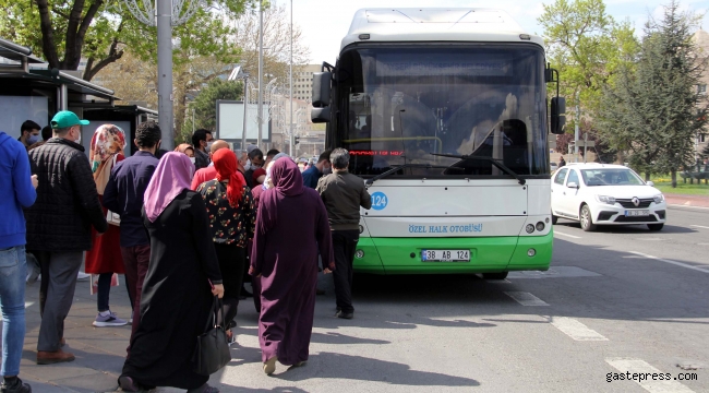Kayseri'de 844 otobüs şoförünün karantinası sona erdi