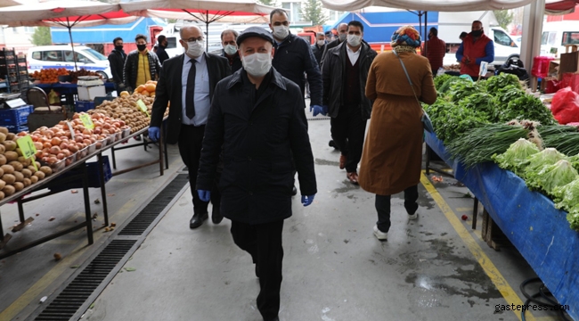 Kayseri Kocasinan'da Pazar Yerlerinde Tüm Tedbirler Üst Seviyede Alındı!
