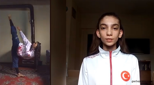 Kayseri Melikgazi Belediyespor Kulübü Taekwondo Takımı Evde Çalışıyor