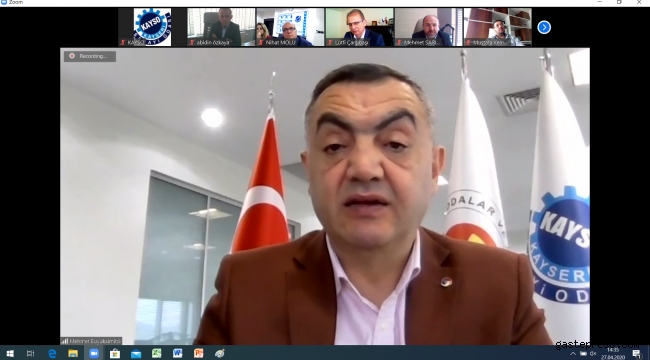 KAYSO'da meclis toplantısı telekonferans ile yapıldı