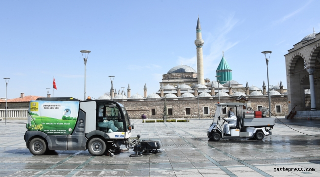 Konya'da Dezenfeksiyon Çalışmaları Artarak Devam Ediyor