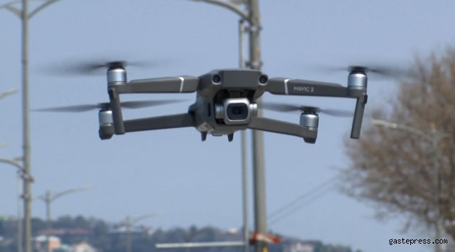 Üsküdar sahilinde drone ile denetim