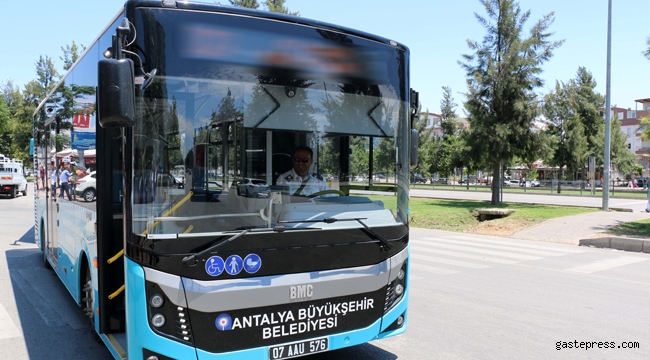 Antalya Büyükşehir'de 19 Mayıs’ta toplu ulaşım ücretsiz!