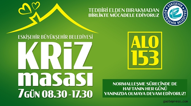 Eskişehir'de Kriz Masası Vatandaşlara El Uzatmaya Devam Ediyor!