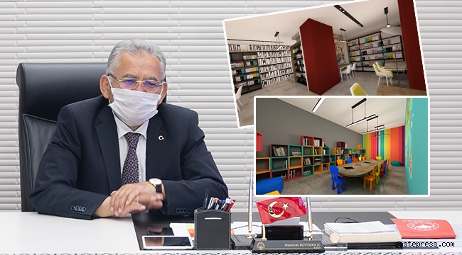 Kayseri Büyükşehir Belediye Başkanı Dr. Memduh Büyükkılıç, Semt Kütüphaneleri Son Aşamada
