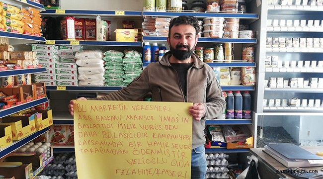 Kayseri Felahiye'li Esnaflar Mansur Yavaş'a Teşekkür Etti.