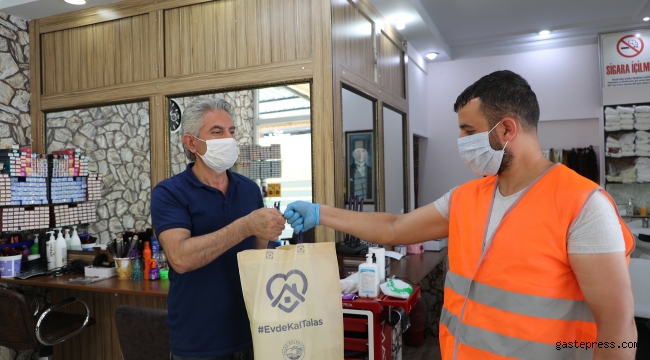 Kayseri Talas'ta Kooronavirüsle Mücadelede Durmak Yok !