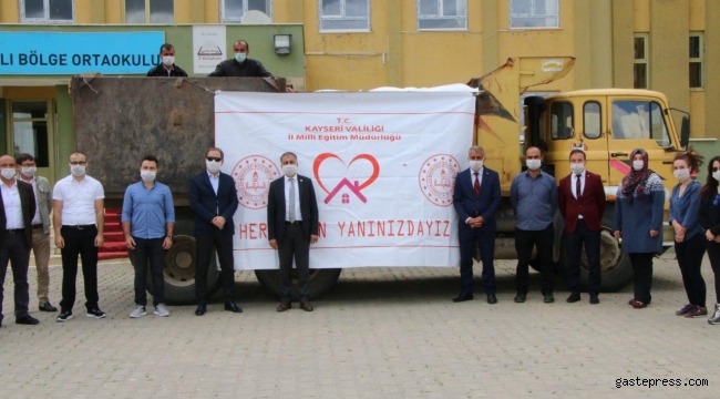 Milli Eğitim'den ilçelerdeki ihtiyaç sahiplerine un yardımı