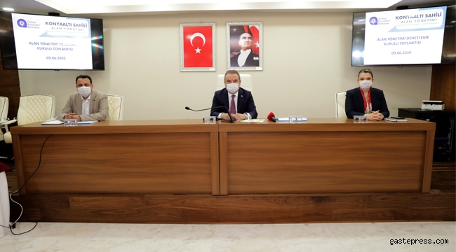 Antalya Konyaaltı Sahili Alan Yönetimi Toplantısı yapıldı 