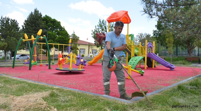 Kayseri Bünyan'da Parklar Çocuklar İçin Hazır