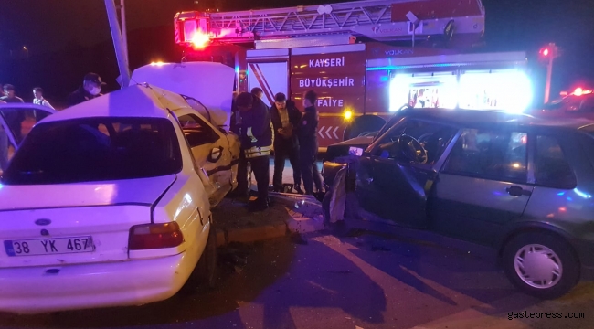Kayseri'de feci kaza 3 yaralı