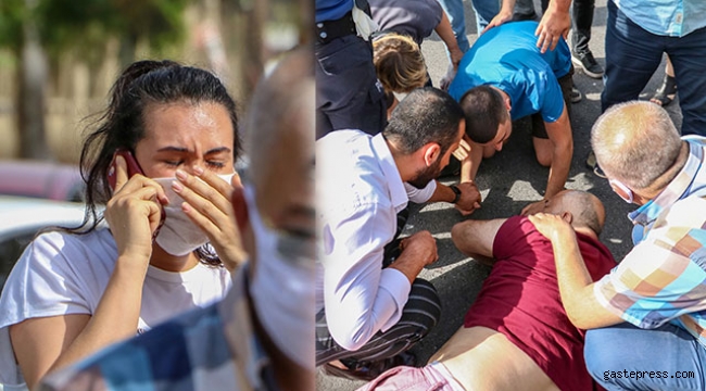 Kazada yaralanan babasının başından ayrılmadı, sürücü ağladı
