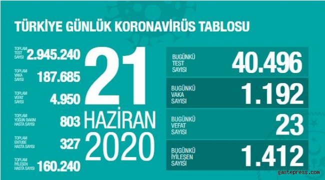 Koronavirüs Türkiye sayıları açıklandı!