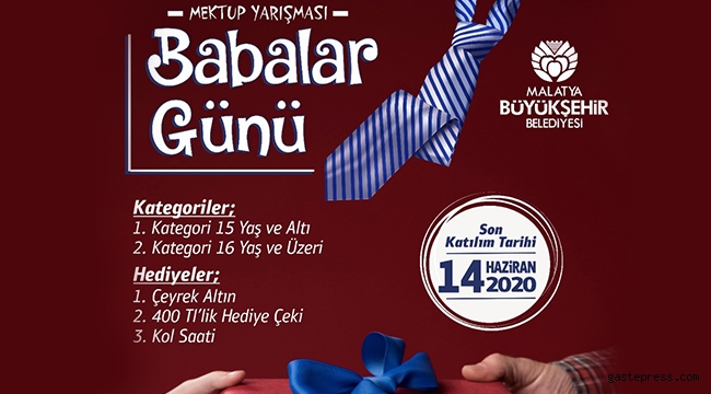 Malatya Belediyesi'nden Babalar İçin Mektup Yarışması