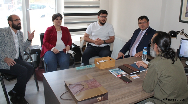 Yeniden Refah Partisi Kayseri İl Başkanı Narin, Gastepress.com'u ziyaret etti.