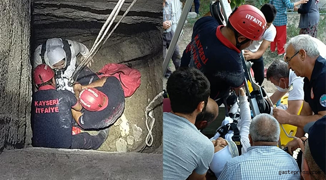 15 metrelik su kuyusuna düşen İrem, yaralandı!