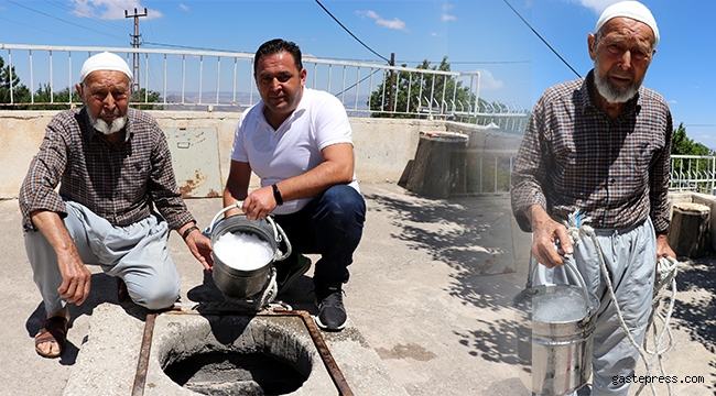 500 yıllık kuyulardaki kar suyu ile serinliyorlar