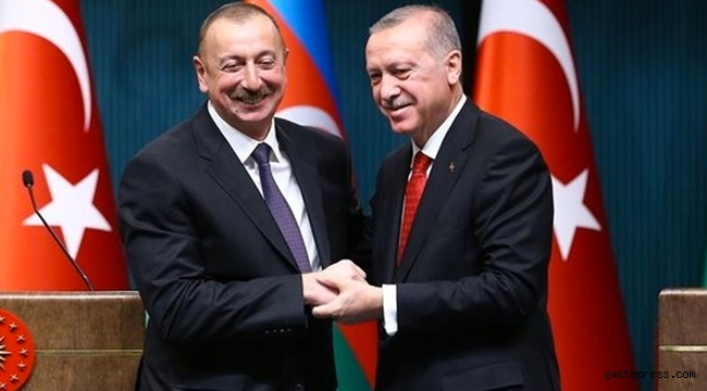 Azerbaycan Cumhurbaşkanı Aliyev, Cumhurbaşkanı Erdoğan'a teşekkür etti!
