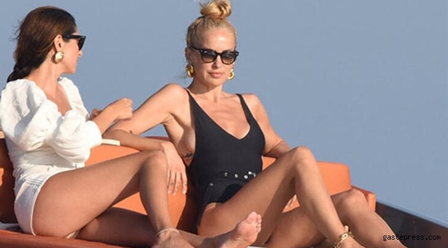 Burcu Esmersoy İtalyan sevgilisiyle Bodrum'da!