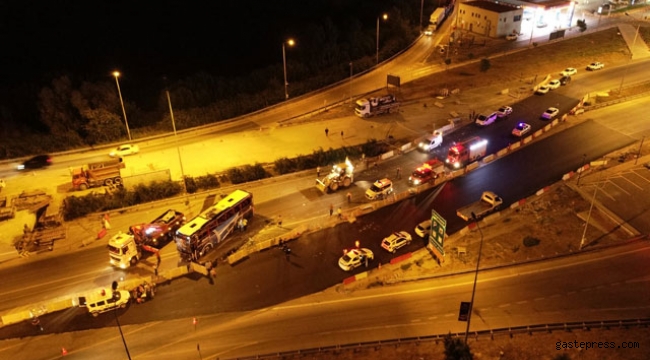 Bursa'da yolcu otobüsü devrildi: 1 ölü, 16 yaralı!
