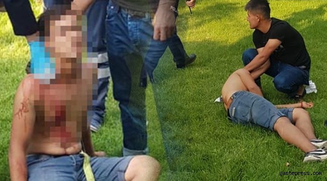 Futbol oynadığı arkadaşını cam parçasıyla yaraladı